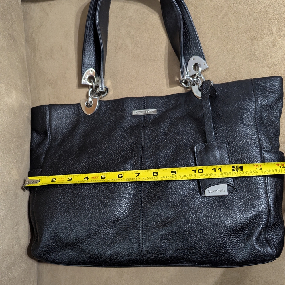 Calvin Klein Black Leather Tote - Picture 7 of 7